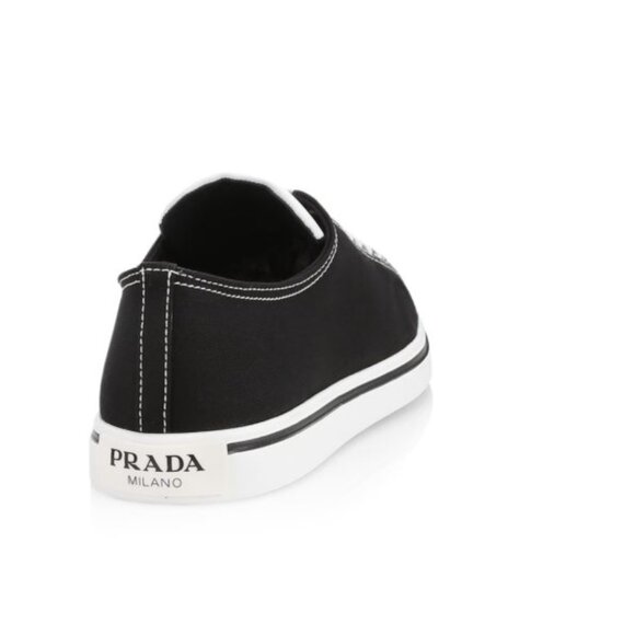 Prada Point-Toe Canvas Sneakers - gently worn - like new - Picture 3 of 9